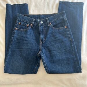 Levi's Women's Straight Leg Jeans - Dark Blue size 25